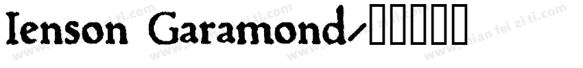 Jenson Garamond字体转换